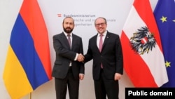 Հայաստանի և Ավստրիայի ԱԳ նախարարներ Արարատ Միրզոյանի և Ալեքսանդր Շալենբերգի հանդիպումը Վիեննայում, 18-ը հուլիսի, 2023թ.