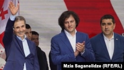 Бидзина Иванишвили, Ираклий Кобахидзе и Шалва Папуашвили