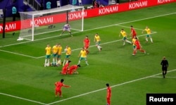 Түштүк Корея курамасынын капитаны Сон Хын Мин гол киргизип, өз командасына жеңиш алып келди.