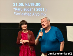 Наргиз Нур и Арво Ихо в кинотеатре Artis, Таллинн, июнь 2024
