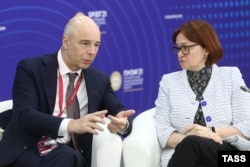 Антон Силуанов и Эльвира Набиуллина, 2021 год