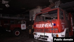 Орусиянын армиясы Өрт өчүрүү кызматынын имаратына сокку урду. 27-октябрь, 2023-жыл. Изюм.