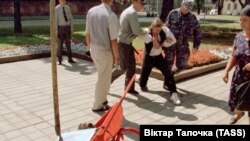 Алесь Пушкін падчас пэрформанса