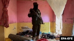 “Ислам мамлекети-Хорасан” тобунун жоочулары жашырынган делген жердеши операциядан кийин. Кабул, 14-февраль, 2023-жыл