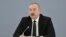 Azerbaijan -- President Ilham Aliyev participates in "COP29 and Green Vision for Azerbaijan" international forum at ADA University, April 23, 2024