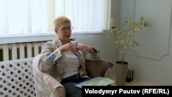 Людмила Менюк під час інтерв'ю для Радіо Свобода