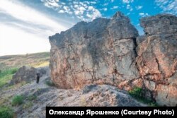 Скеля «Вуха віслюка». Тимчасово окупована зона, Запорізька область