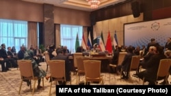 اجلاس وزرای خارجه کشور های منطقه در ازبکستان که در آن امیرخان متقی سرپرست وزارت خارجه حکومت طالبان نیز حضور دارد
