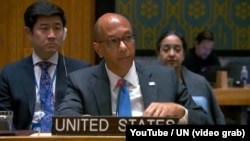 Амбасадар Роб'рт Вуд, прадстаўнік ЗША ў Радзе Бясьпекі ААН, Нью-Ёрк, травень 2024