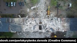 Ուկրաինա - Հրթիռակոծության հետևանքները Սլովյանսկում, 14-ը ապրիլի, 2023թ.