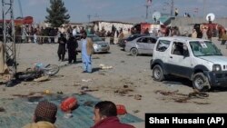 محل وقوع یکی از انفجار های امروز در ایالت بلوچستان پاکستان