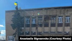 Будівля міськради Купʼянська восени 2022 року