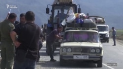 Тоолуу Карабактан 100 миңдей киши чыгып кетти 