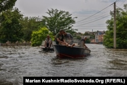 Херсон у воді, евакуація людей, 7 червня 2023 року