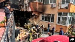 Стамбулдагы өрт чыккан имарат,  2-апрель, 2024-жыл