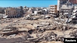 شهر سیلابزده درنه در لیبیا