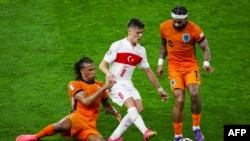 Евро-2024: Ниделанддар менен Түркия футбол курамаларынын беттеши. 7-июль, 2024-жыл. Германия.