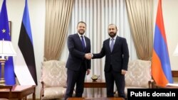 Հայաստանի և Էստոնիայի արտգործնախարարներ Արարատ Միրզոյան և Մարգուս Ցահքնա, արխիվ