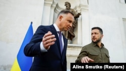 Президенти Польщі та України Анджей Дуда і Володимир Зеленський, ілюстративне фото