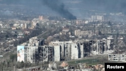 Ukrainanyň Bahmut şäheri 