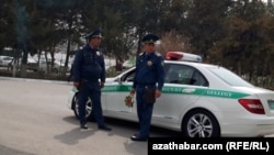 Патруль ДПС. Ашхабад (фото из архива) 