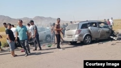 Садамаи рӯзи 24-уми июл дар роҳи Мастчоҳ-Хуҷанд.