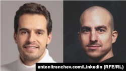 Собствениците на "Нексо" Антони Тренчев и Коста Кънчев. Колаж.