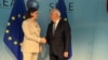 Сьвятлана Ціханоўская і Жузэп Бурэль у Брусэлі, Бэльгія. 25 чэрвеня 2024 