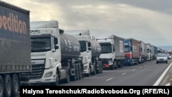 Протест польських фермерів на пункті пропуску «Медика-Шегині». 20 лютого 2024 року