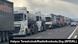 Протест польських фермерів на пункті пропуску «Медика-Шегині». 20 лютого 2024 року