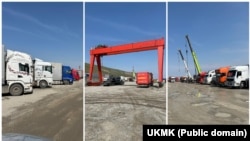 Токтобүбү Оргалчага таандык “Мега Компани” компаниясынын бажы терминалы.