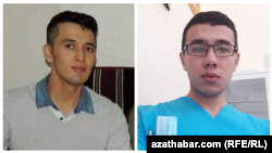 Ömruzak Omargulyýew (çepde) we Kasymberdi Garaýew