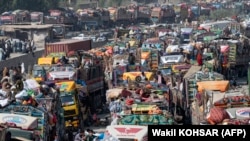 Ооган мигранттары чек арада. 