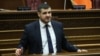 Armenia - Arman Yeghoyan, head of parliament committee on European integration, speaks at a parliamentary hearing, Yerevan, June 21, 2024.