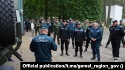 Падчас вучэньняў МНС у Гомельскай вобласьці, 30 траўня 2024 году