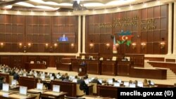 Azerbaijan - A session of the Azerbaijani parliament in Baku. 