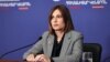 Armenia - Health Minister Anahit Avanesian at a news conference in Yerevan, September 26, 2023.