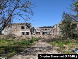 Херсонская область, разрушения в одном из населенных пунктов