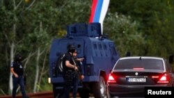 Kosovski policajci kod manastira Banjska na severu Kosova, 25. septembar 2023.