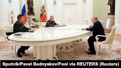 Վլադիմիր Պուտին-Լի Շանգֆու-Սերգեյ Շոյգու հանդիպում Մոսկվայում, 16-ը ապրիլի, 2023թ․