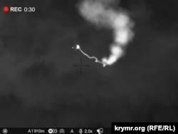 Момент, як боєць «Пікасоо», за допомогою ПЗРК FIM-92 Stinger, збиває «шахеда»