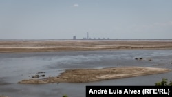 Висохле Каховське водосховище з боку Нікополя