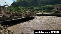 Ախթալայի ավերված կամուրջը, 27-ը մայիսի, 2024թ.