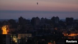 Ուկրաինա - Խոցված օբյեկտ Կիևի երկնքում, 28-ը մայիսի, 2023թ.