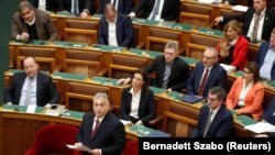 Վիկտոր Օրբանի ելույթը Հունգարիայի խորհրդարանում, Բուդապեշտ, 13 դեկտեմբերի, 2023թ. 