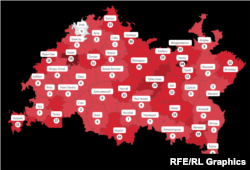 Украинадагы сугышта Татарстаннан үлүчеләр саны, районнарга карап, 8 июль 2023