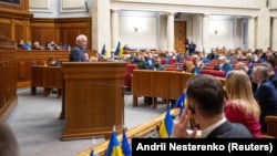 Високий представник ЄС із закордонних справ та безпекової політики Жозеп Боррель під час виступу у Верховній Раді України. Київ, 7 лютого 2024 року