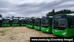 Бишкектеги жүргүнчү ташыган автобустар 