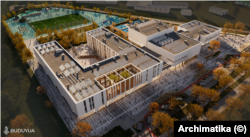 Проєкт відбудови Ліцею №2 в Гостомелі архітектурної компанії Archimatika та фонду Buduyua