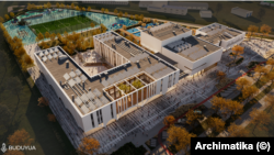 Проєкт відбудови Ліцею №2 в Гостомелі архітектурної компанії Archimatika та фонду Buduyua